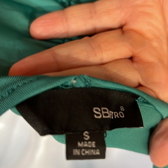 SBETRO GREEN MIDI DRESS SIZE S - Picture 5 of 5